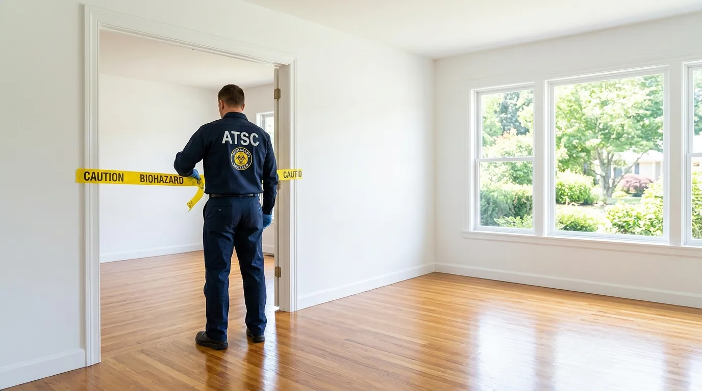 Certified biohazard cleanup crew performing Decomposition Cleanup in Delhi